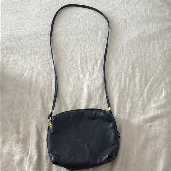Vintage Gucci Black Leather Shoulder Bag - Picture 7 of 7